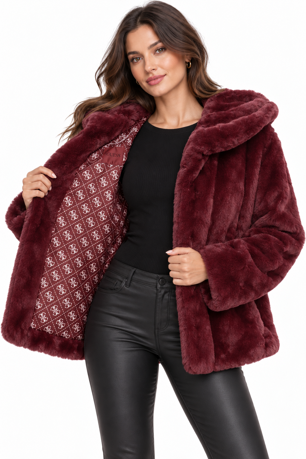 Giacca ecopelliccia GUESS donna