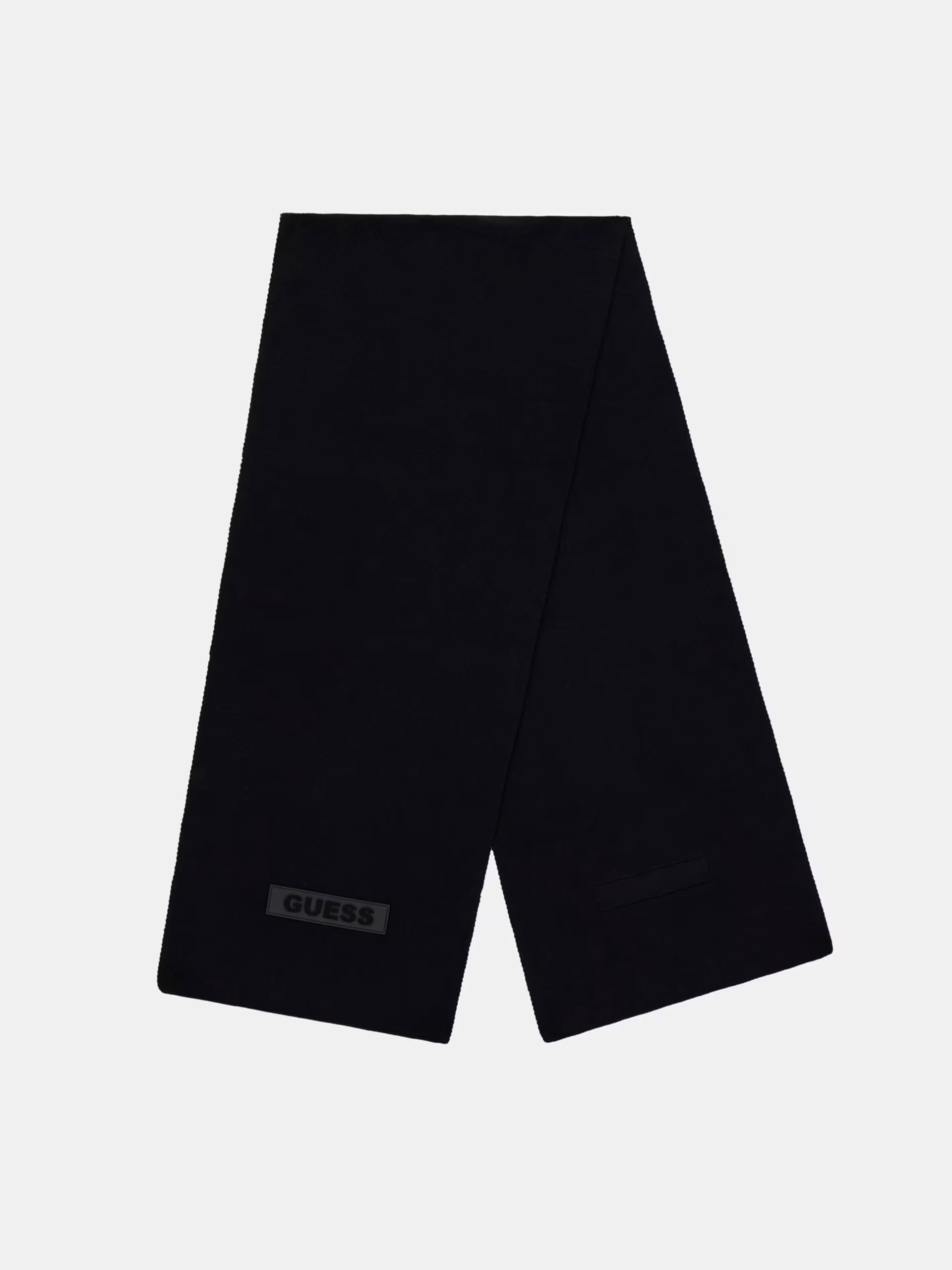 Sciarpa uomo in maglia con logo GUESS