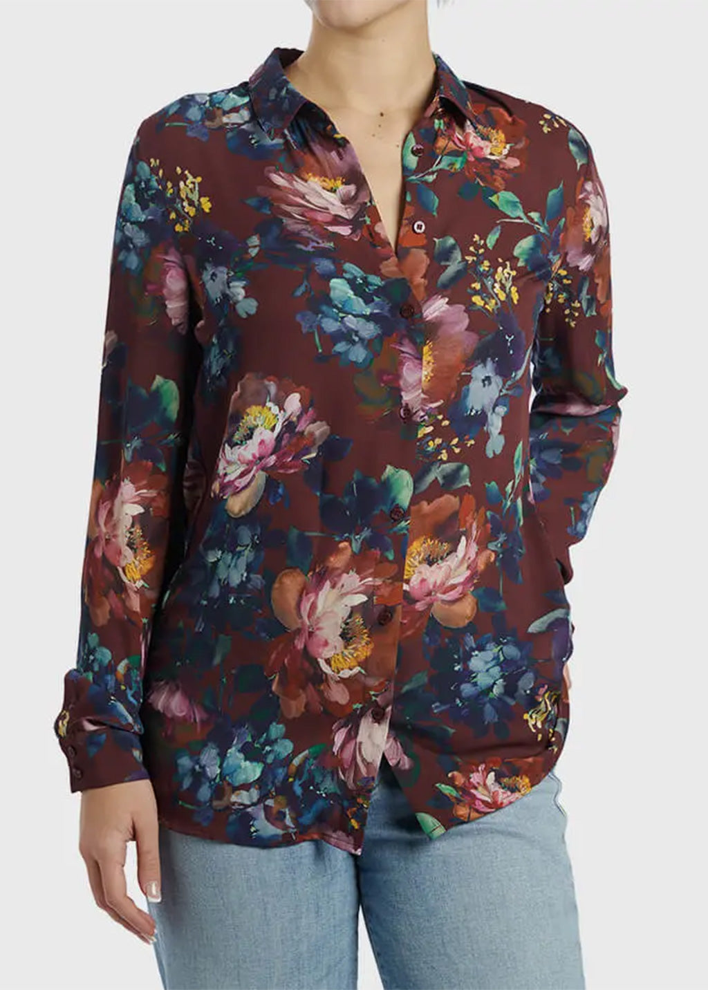 Camicia Donna GUESS “New Clouis” – Stampa Floreale Multicolor