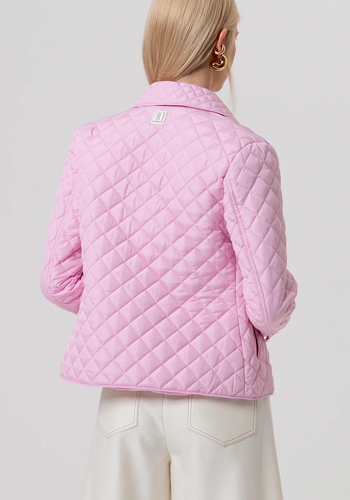 Giacca Fracomina trapunta regular con tasche a toppa