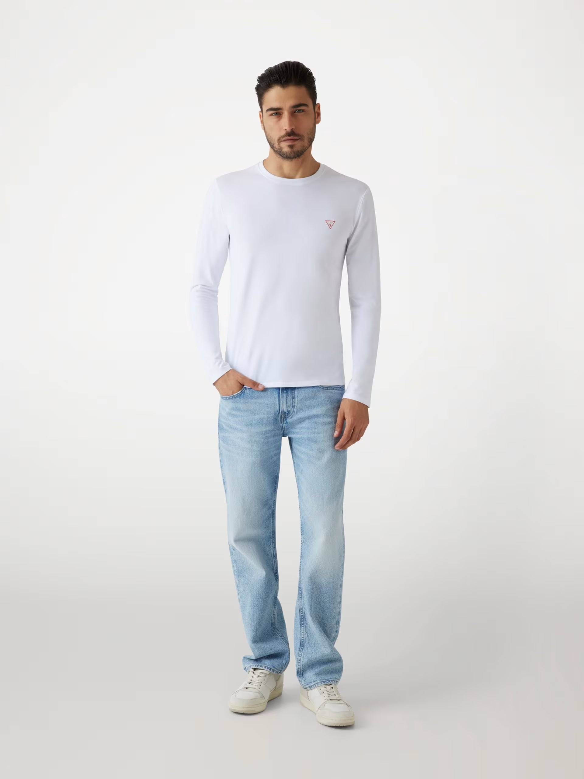 T-shirt Guess manica lunga girocollo