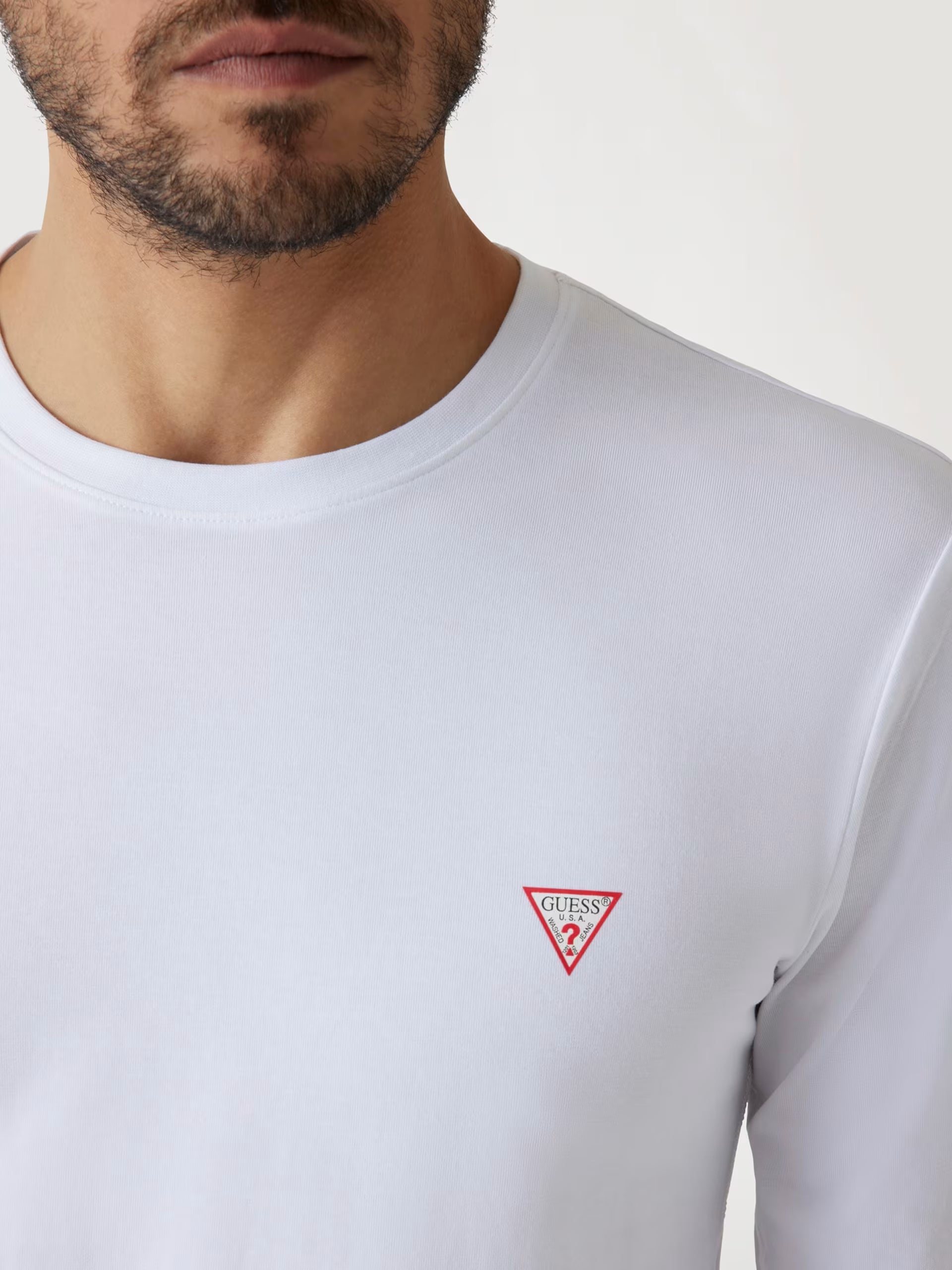 T-shirt Guess manica lunga girocollo