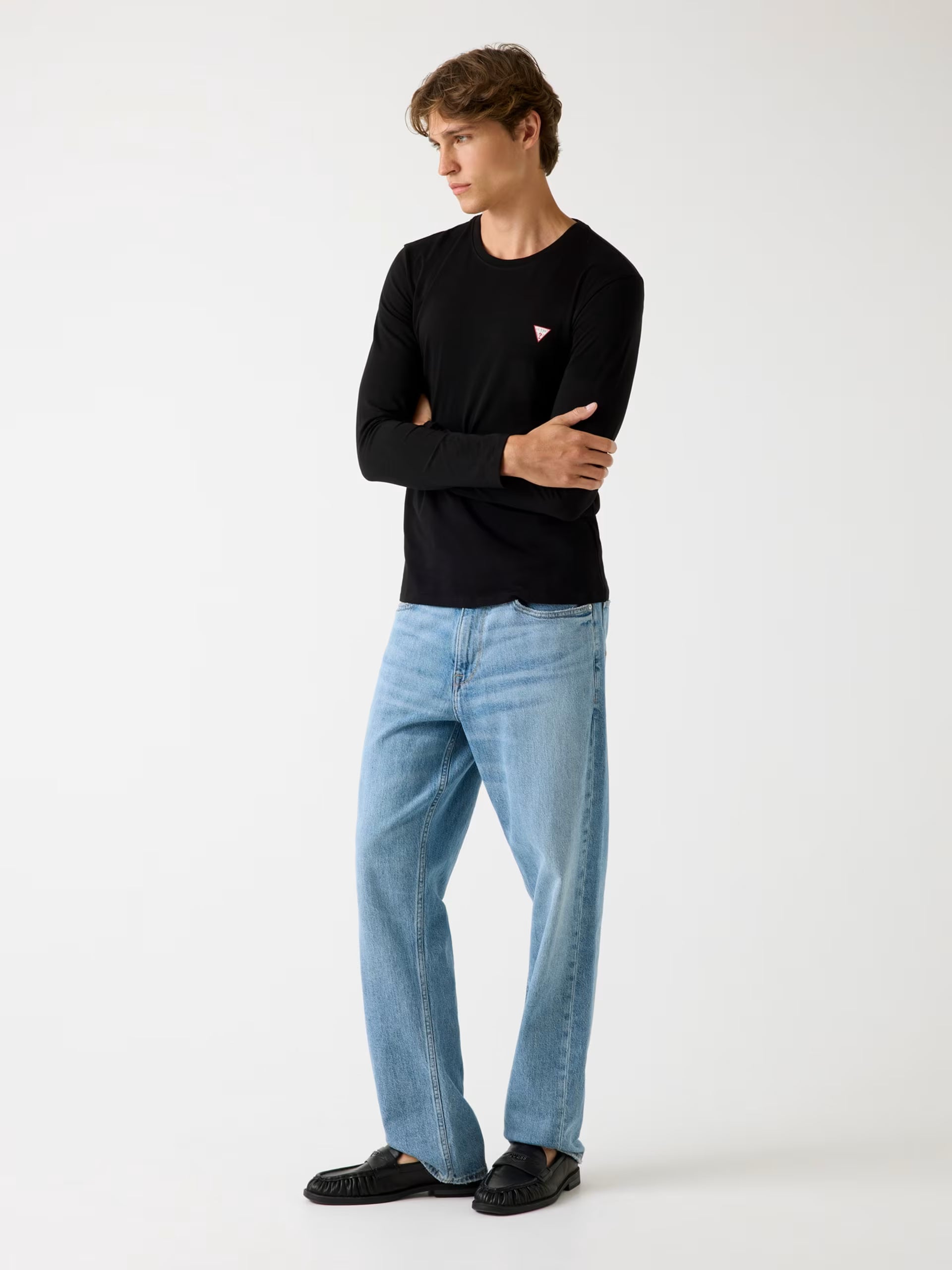 T-shirt Guess manica lunga girocollo