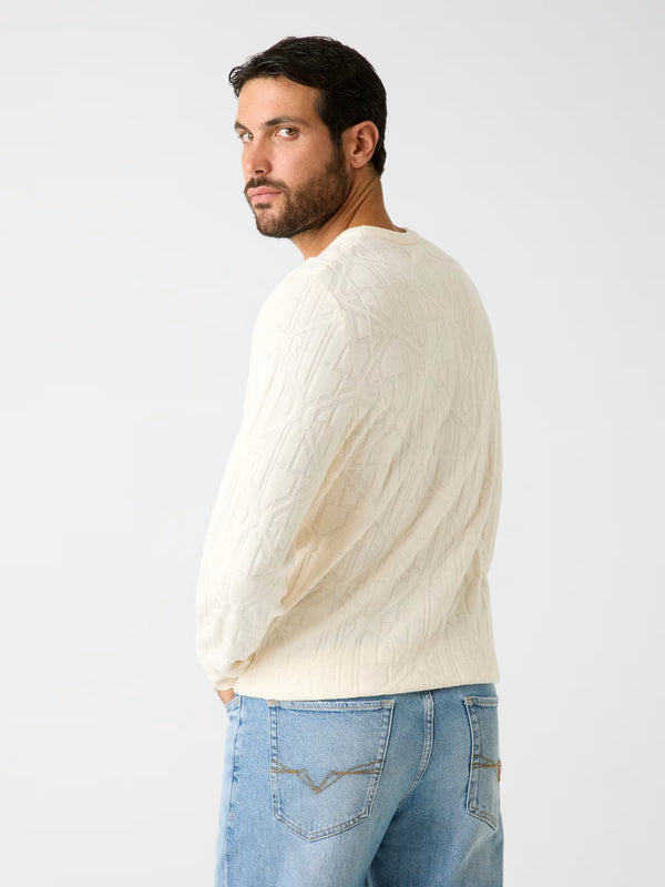 Maglia con logo in rilievo GUESS