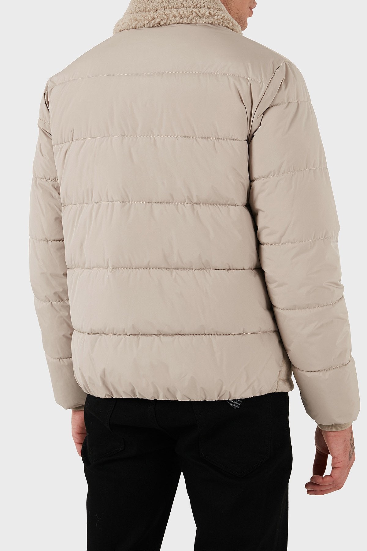 GUESS UOMO SHEARLING REGULAR BEIGE E NERO