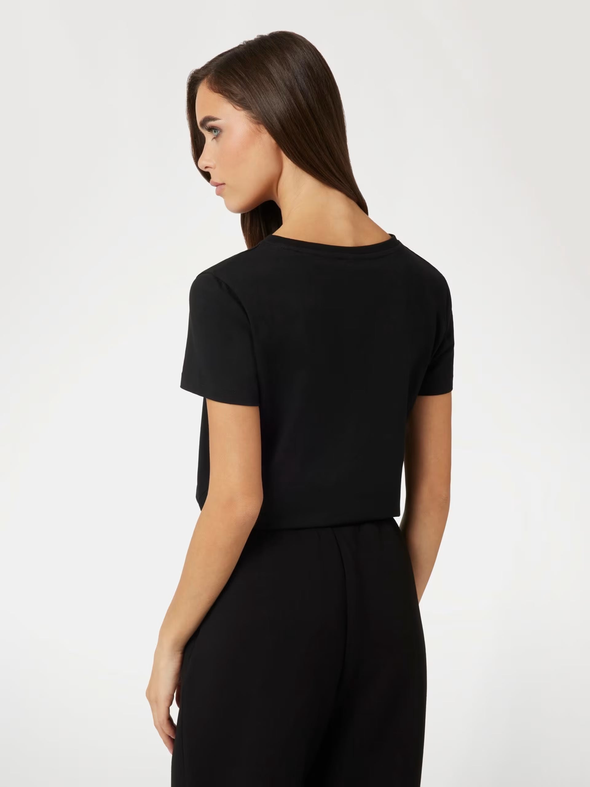 T-shirt GUESS Donna con logo di strass