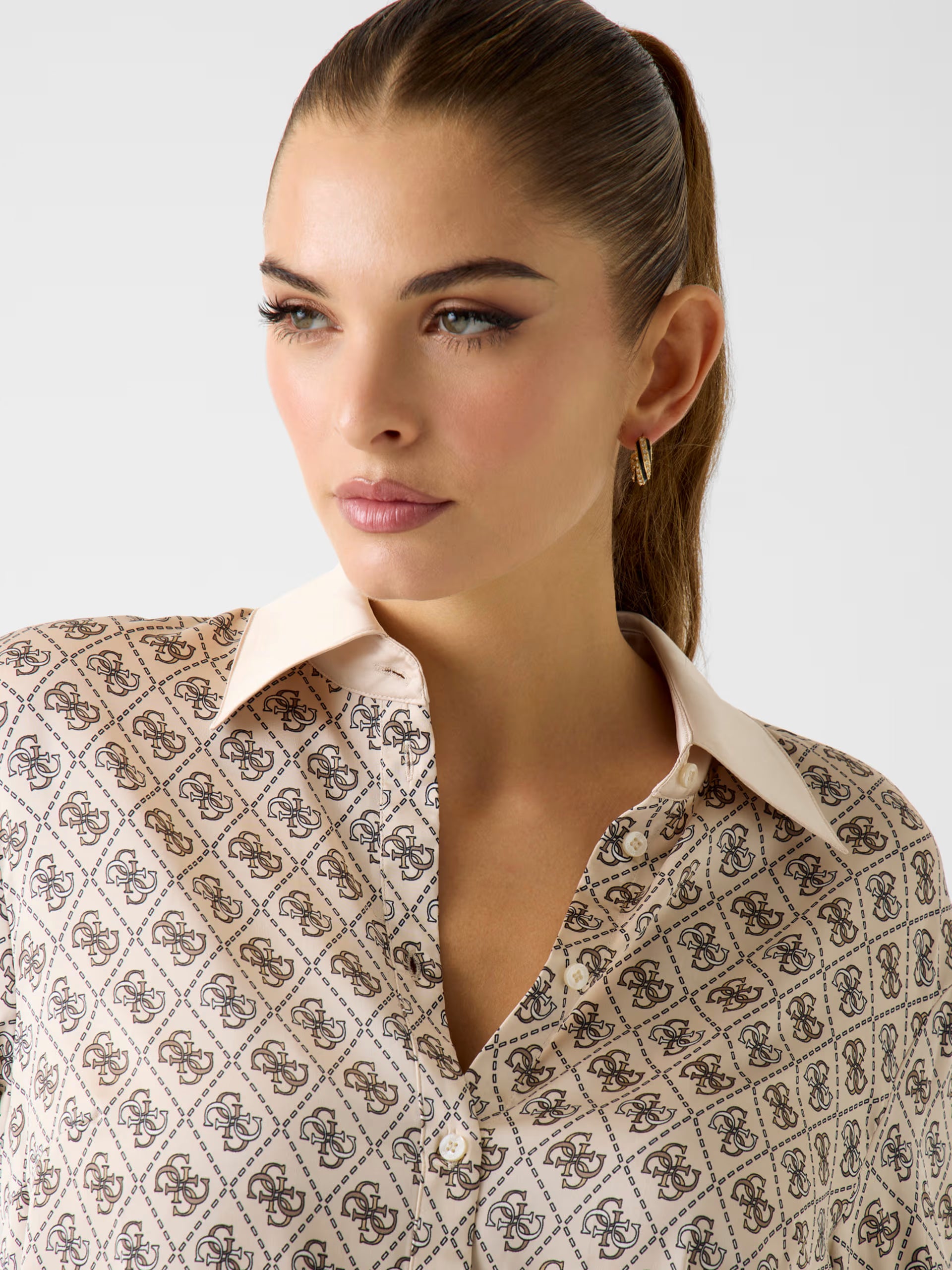 Camicia Donna GUESS logo all over