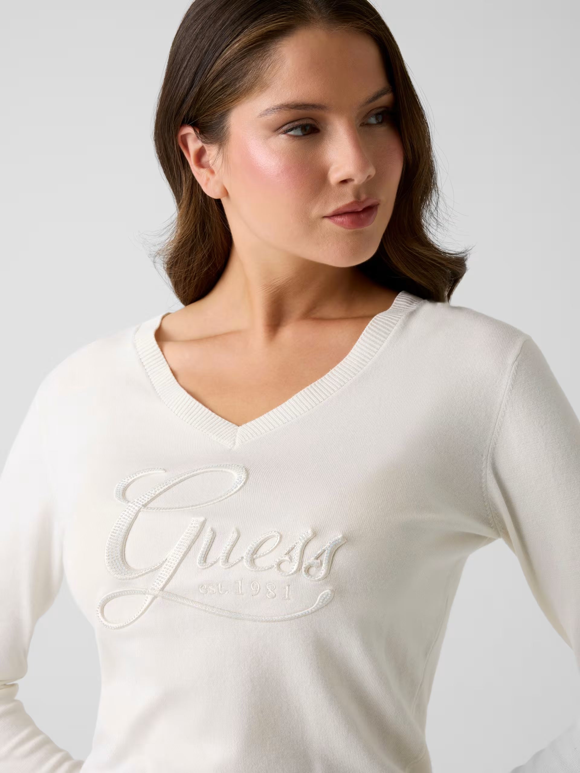 Maglia donna Guess scollo a V