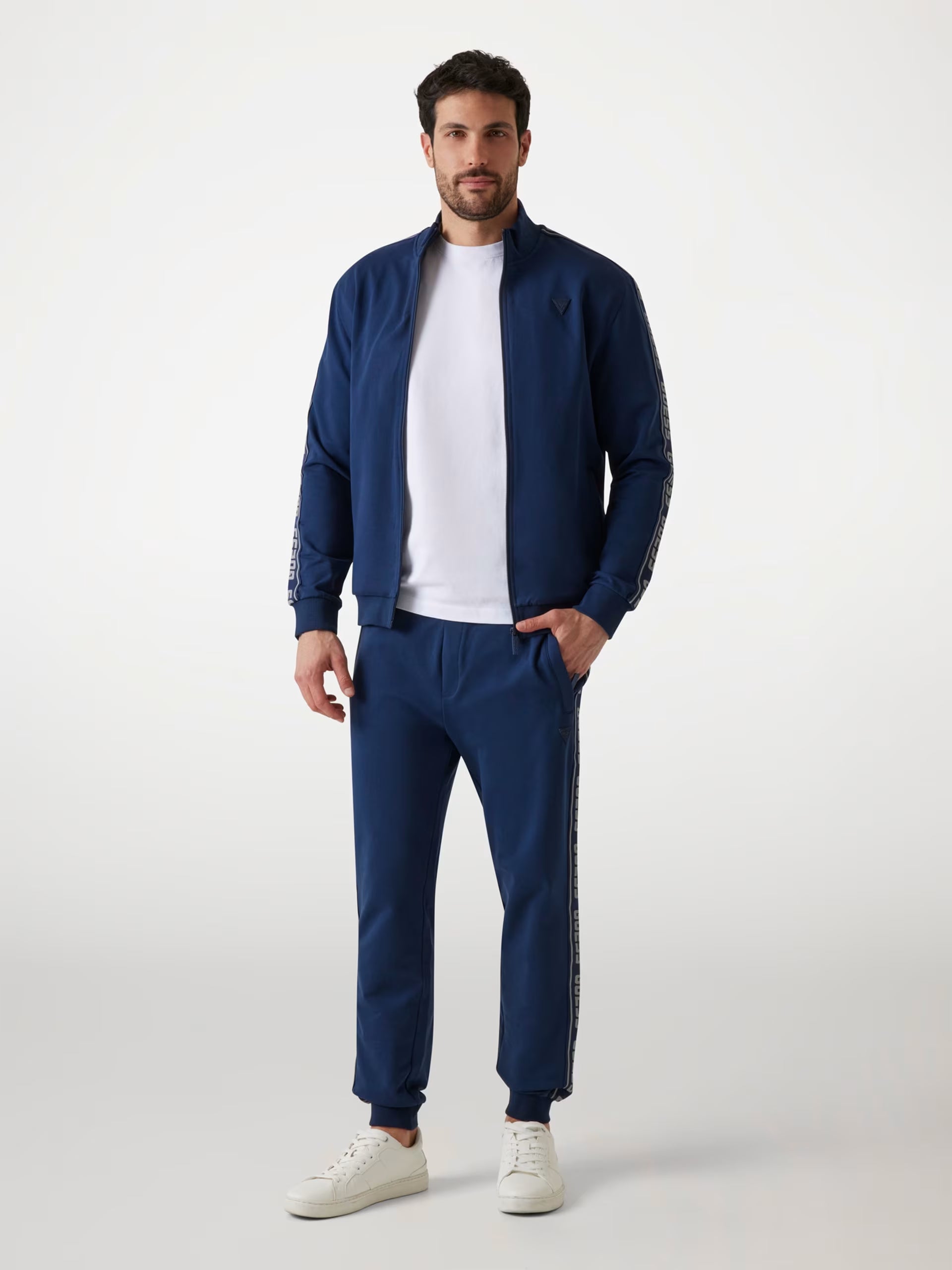 FELPA TUTA GUESS ZIP INTERA UOMO