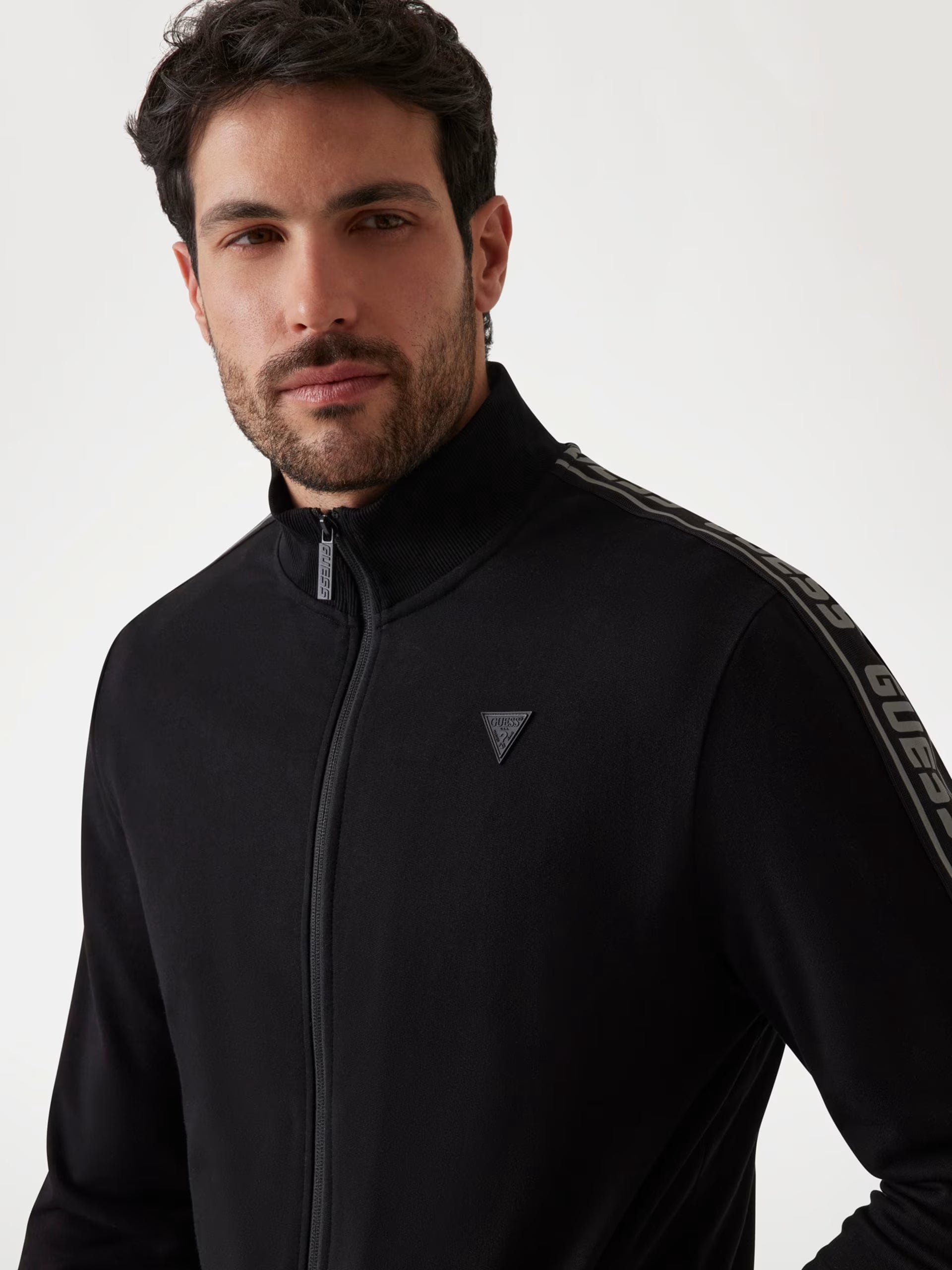 FELPA TUTA GUESS ZIP INTERA UOMO