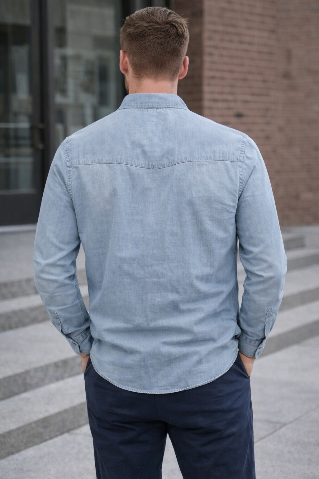 Camicia TREZ di jeans uomo