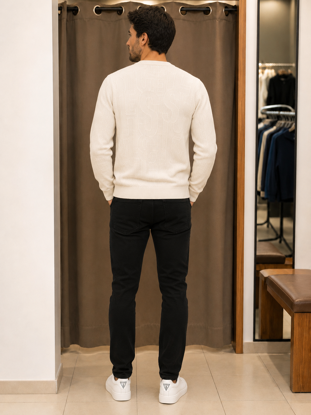 Maglia GUESS Uomo Logata