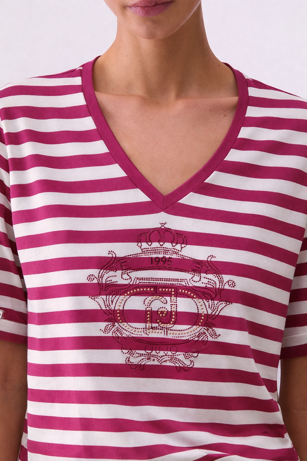 T-shirt a righe LIU JO Donna