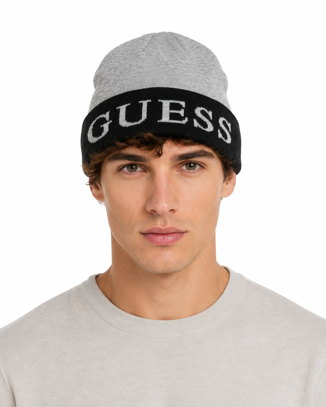 Cappello GUESS Uomo grigio e blù