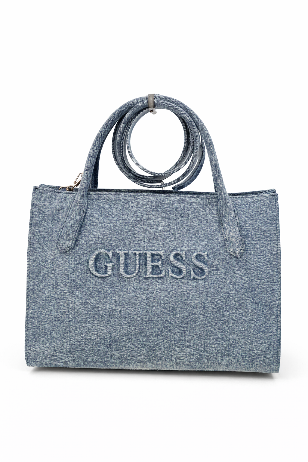Shopper Guess in denim con tracolla
