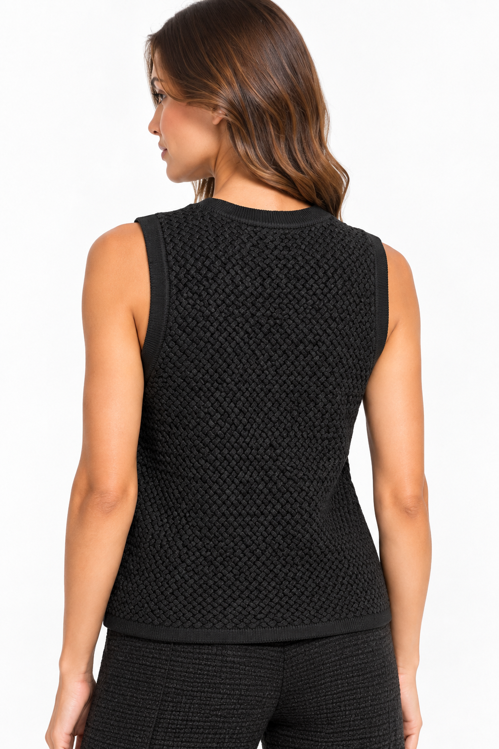 Gilè a maglia FRACOMINA nero