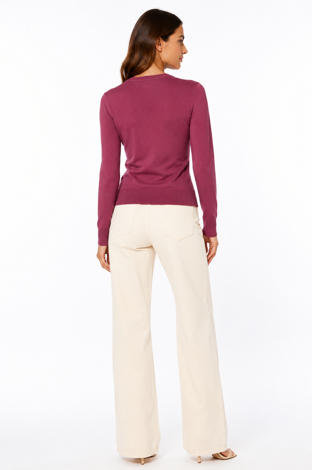 Maglia GUESS donna bordò e panna