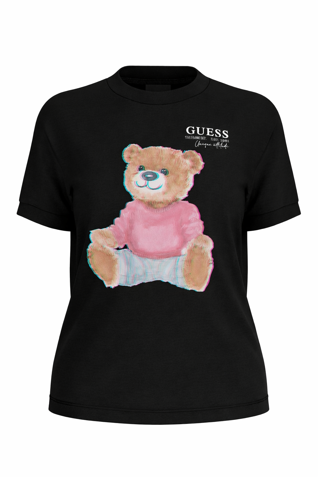 T-SHIRT GUESS DONNA CON ORSETTO