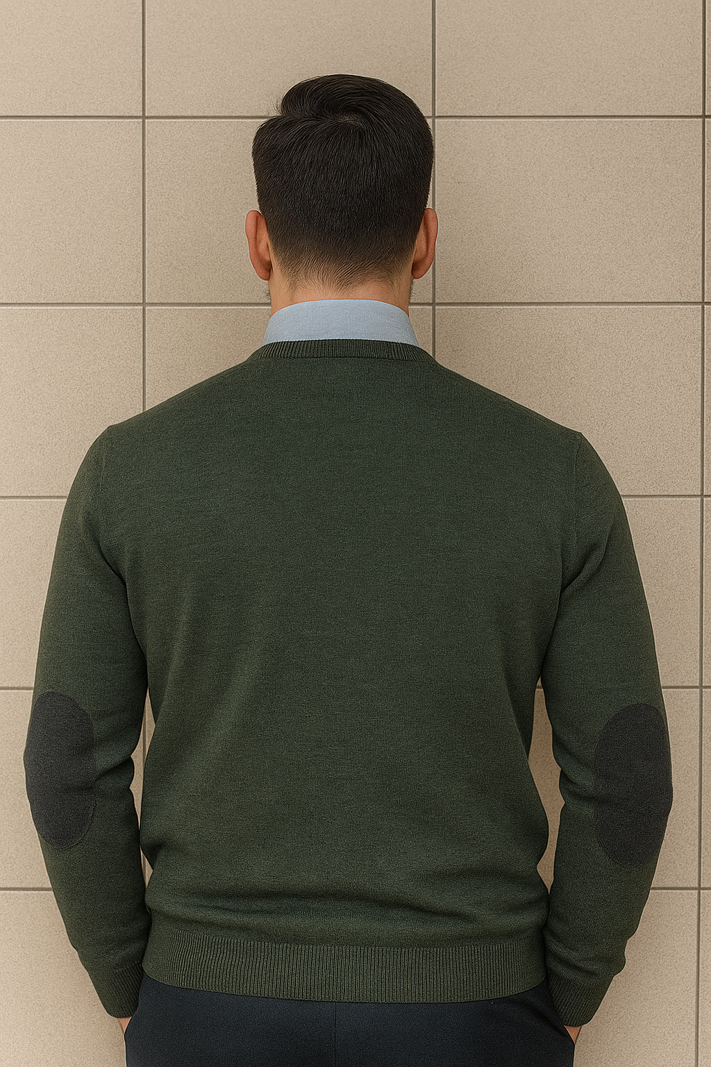 Maglia rombi uomo merino Italy