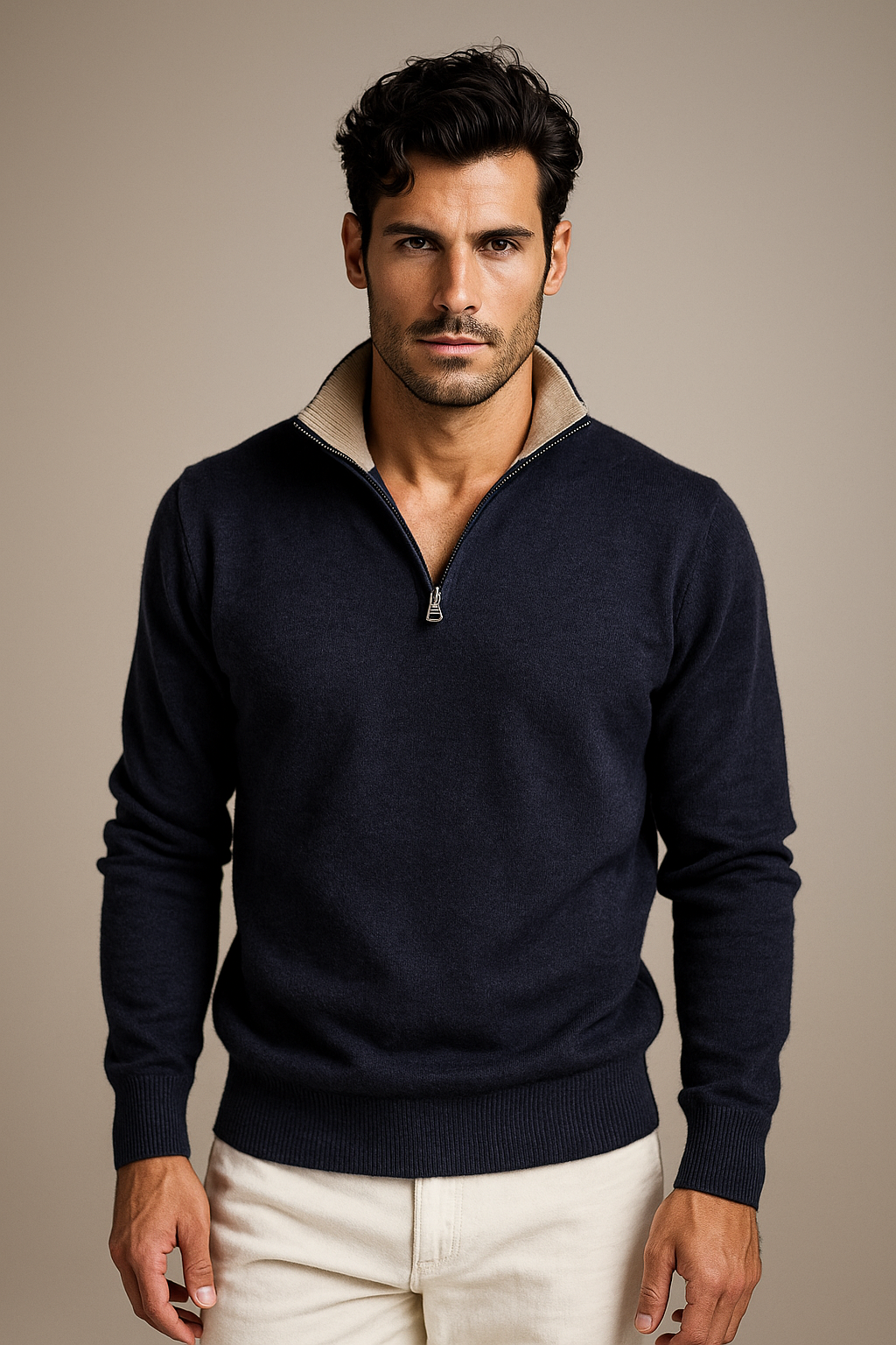 Maglione con zip Trez