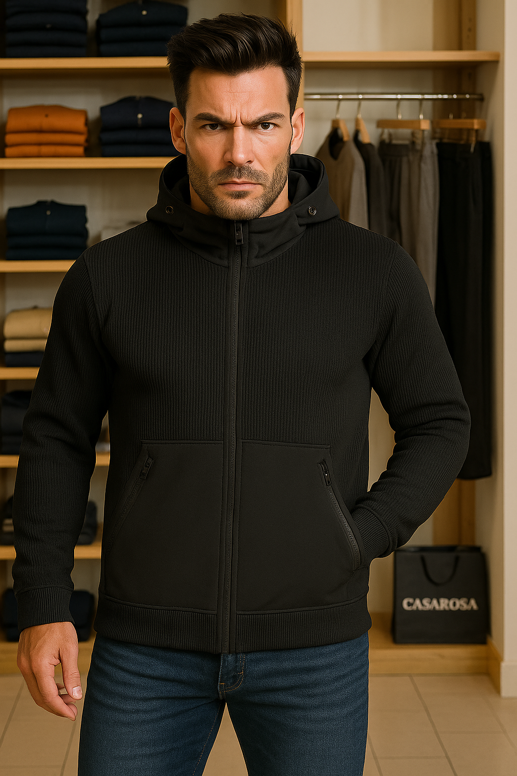 GIUBBOTTO UOMO TREZ NERO