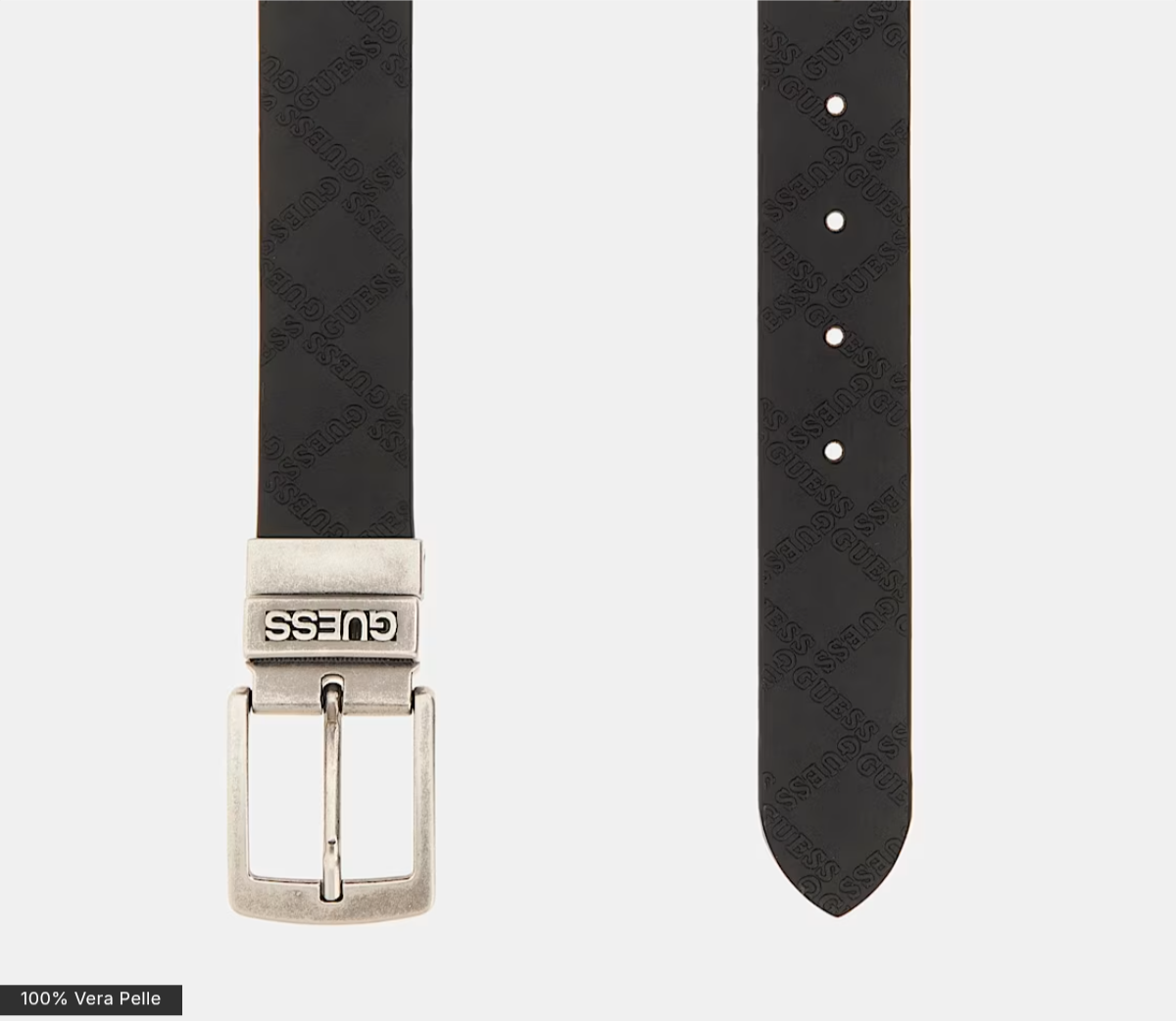 CINTURA UOMO GUESS NERA REVERSIBILE