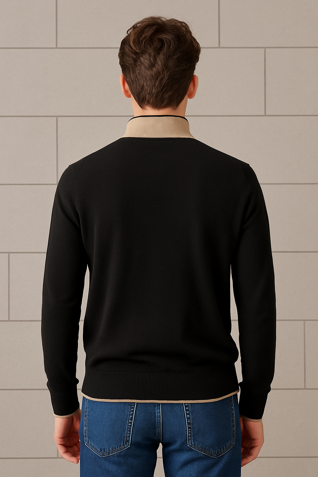 Maglione con zip Trez