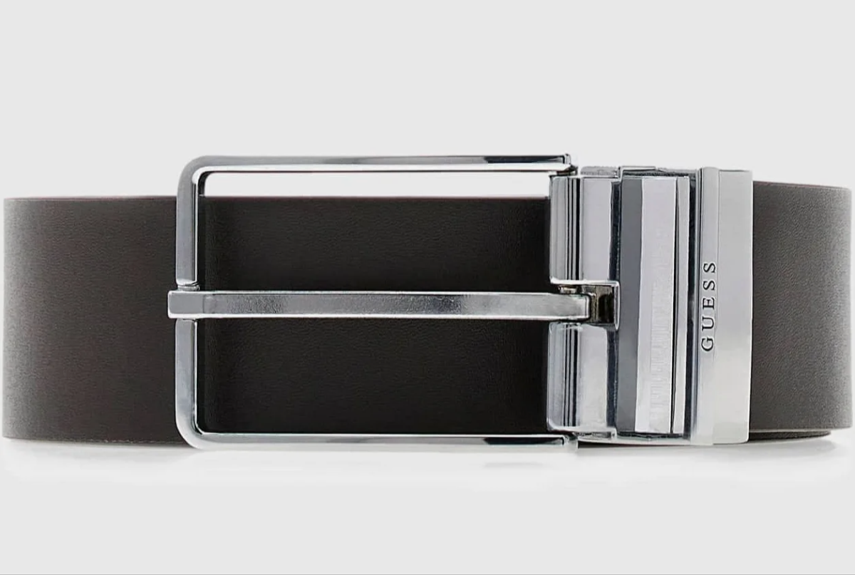 CINTURA GUESS UOMO IN PELLE MODELLO REVERSIBILE
