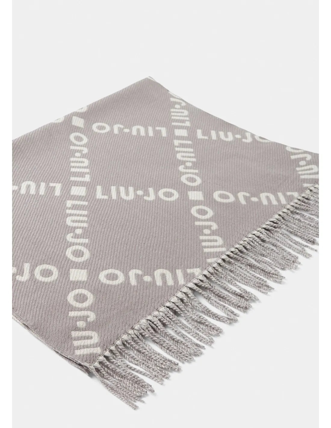 Sciarpa Liu-jo Donna in tessuto con logo jacquard e frangie